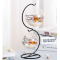 Plant Terrarium/Hanging Candle Holder, Round Baseg